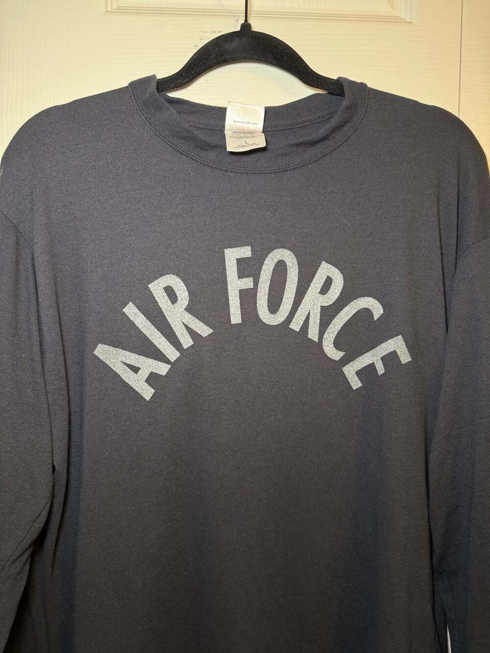 Soffe Air Force Instructor Size L Black Long Sleeve T-Shirt